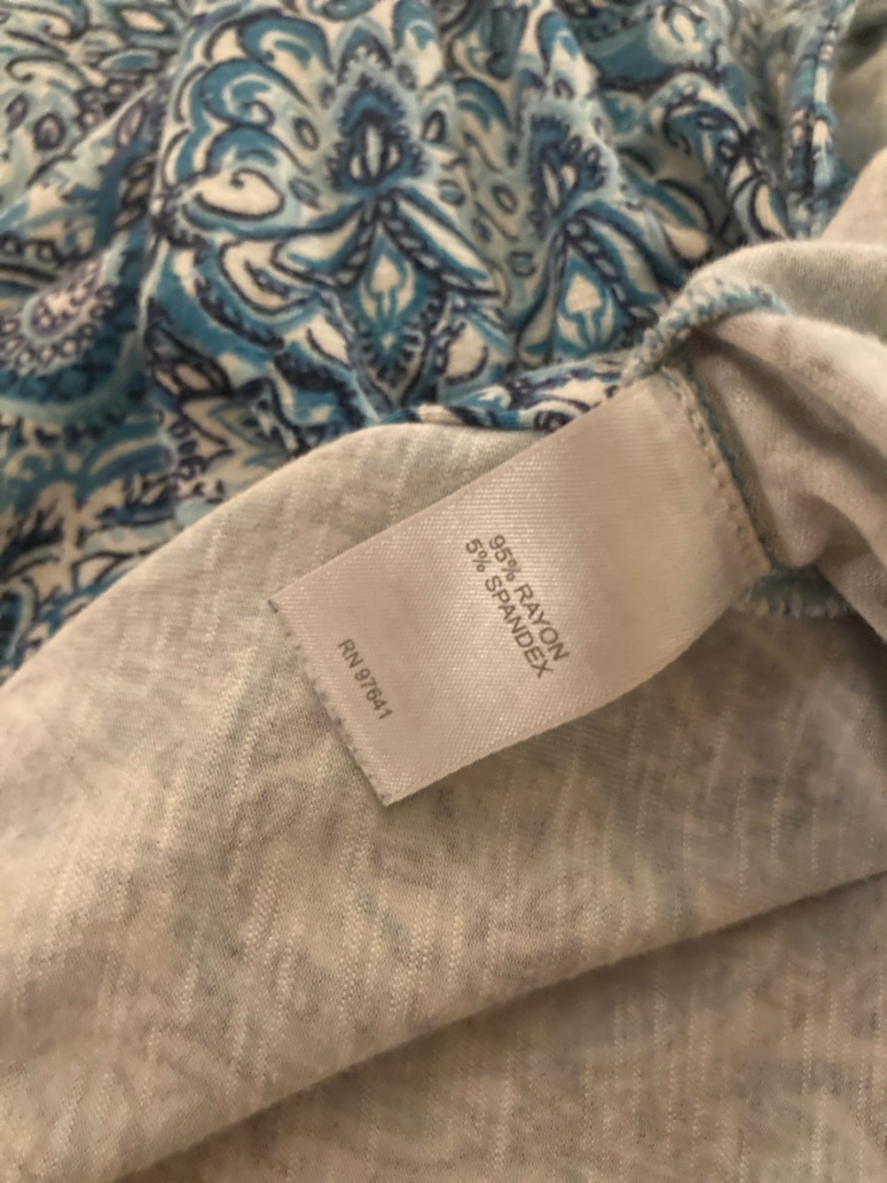 J. Jill Blue and White Printed Short-Sleeve Maxi Dress - Picture 13 of 13